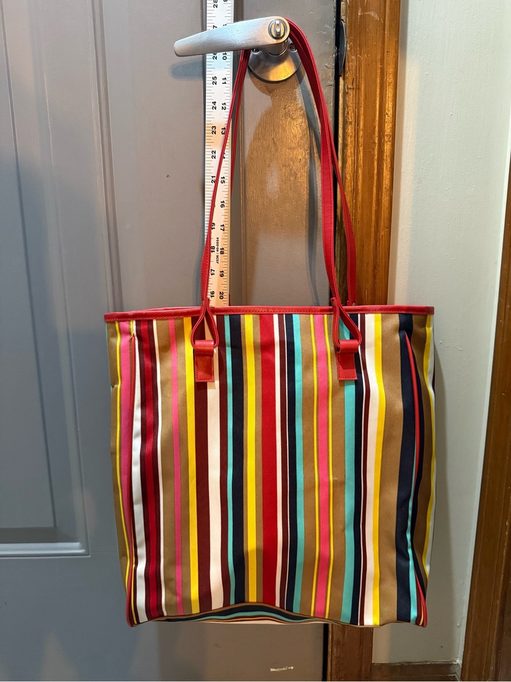Vintage Striped Original Multi Color Lancôme Tote Bag